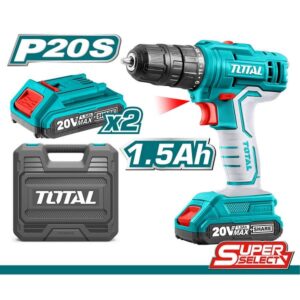 Trapano a batteria 20V con 2 Batterie e Valigetta